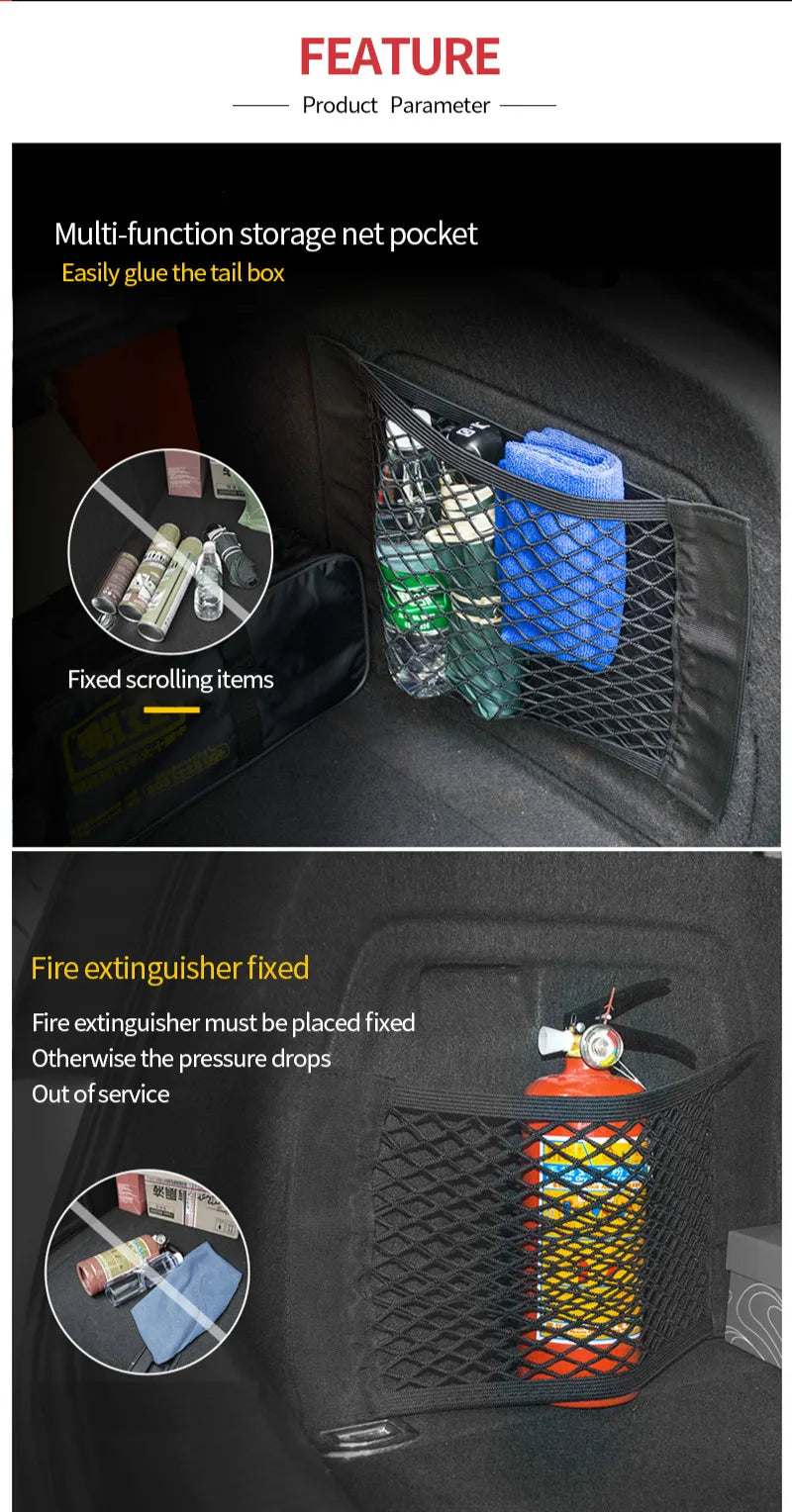 Car sticker Trunk Box Storage Bag Net Bag For audi Accessories a4 a5 a6 b5 b6 b7 q3 q5 q7 rs quattro s line c5 c6 tt sline a3 a7