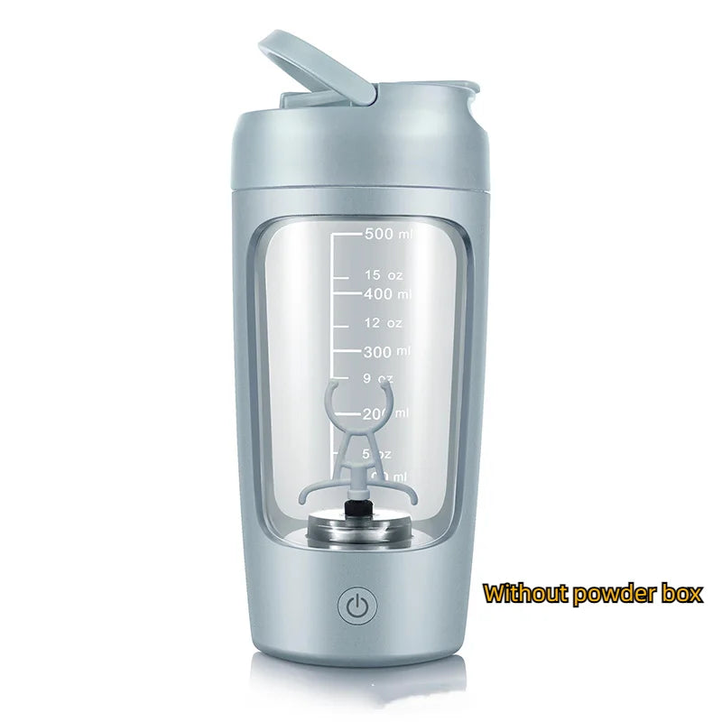 Electric Protein Shaker Bottle – 650 ml USB Rechargeable Mixer