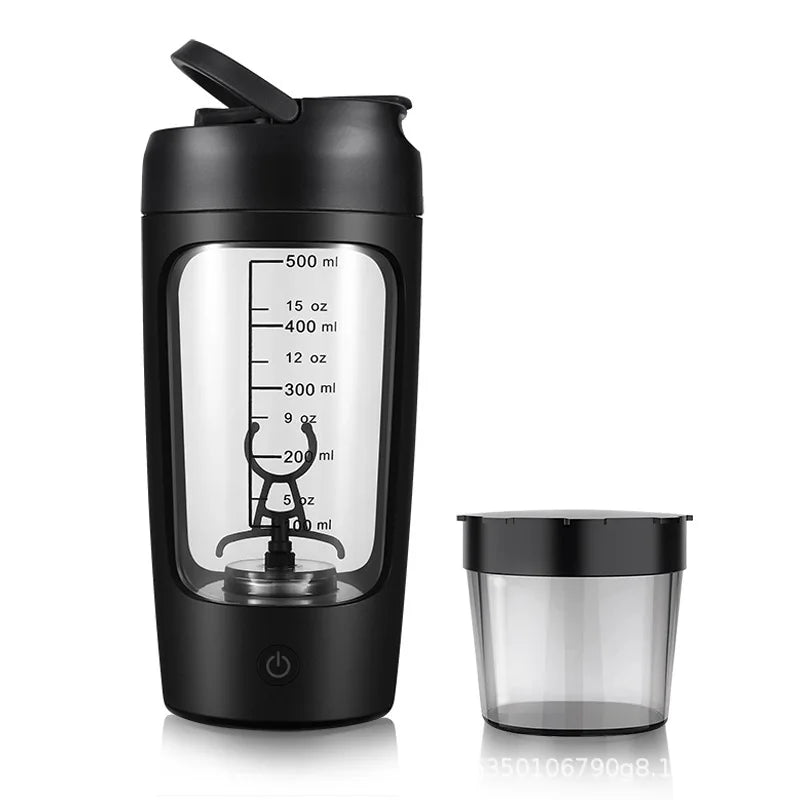 Electric Protein Shaker Bottle – 650 ml USB Rechargeable Mixer