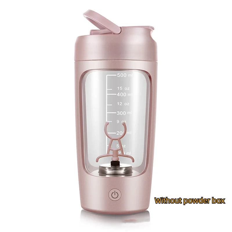 Electric Protein Shaker Bottle – 650 ml USB Rechargeable Mixer