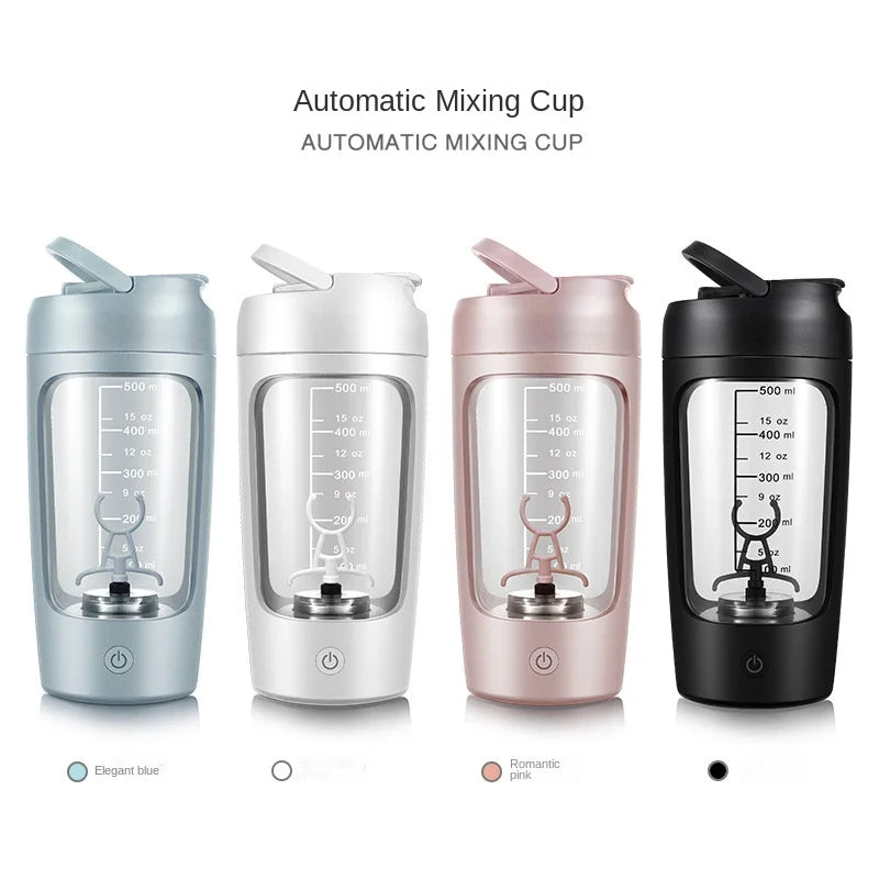 Electric Protein Shaker Bottle – 650 ml USB Rechargeable Mixer