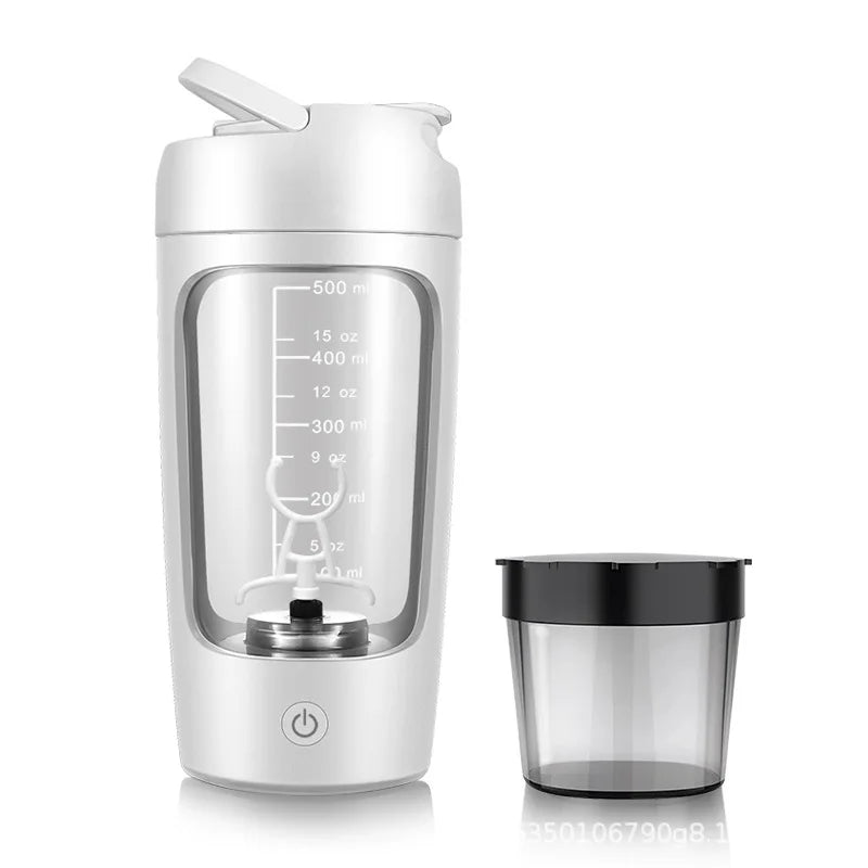 Electric Protein Shaker Bottle – 650 ml USB Rechargeable Mixer