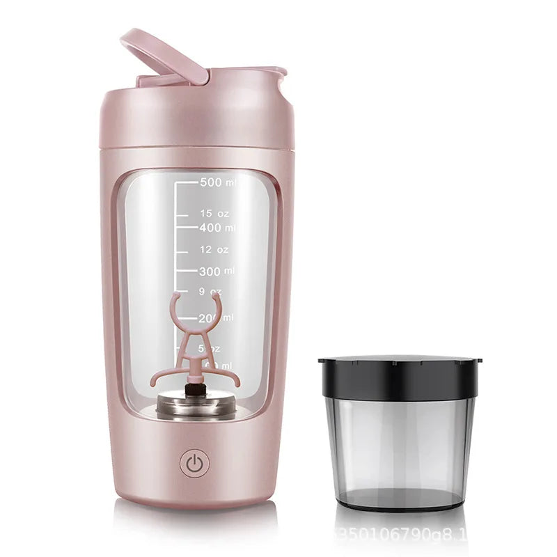 Electric Protein Shaker Bottle – 650 ml USB Rechargeable Mixer