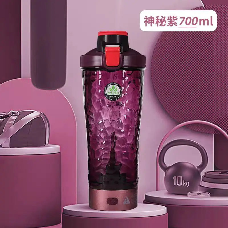 Electric Protein Shaker Bottle – 650 ml USB Rechargeable Mixer