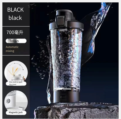 Electric Protein Shaker Bottle – 650 ml USB Rechargeable Mixer