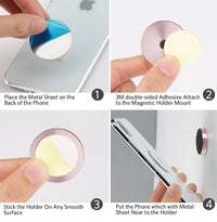Magnetic Car Phone Holder Universal Car Phone Stand for iPhone Xiaomi Huawei Samsung Dashboard Wall Mounted Car Magnet Sticker