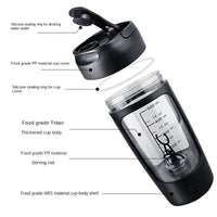 Electric Protein Shaker Bottle – 650 ml USB Rechargeable Mixer