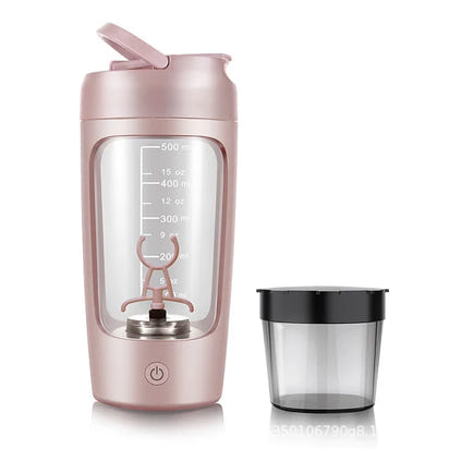 Electric Protein Shaker Bottle – 650 ml USB Rechargeable Mixer